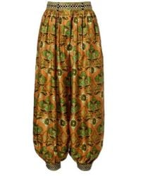 ALÉMAIS - Cece Floral Silk Tapered Pants - Lyst