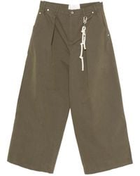 Song For The Mute - Pleated-Detail Rope-Attachment Trousers - Lyst