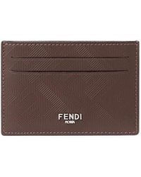Fendi - Shadow Slim Card Holder - Lyst