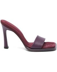The Attico - Square-Headed High-Heeled Sandals - Lyst