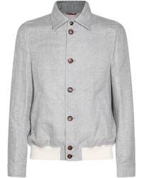 Brunello Cucinelli - Long-Sleeved Button-Up Jacket - Lyst