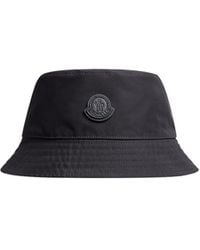 Moncler - Logo Patch Bucket Hat - Lyst