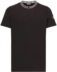Moncler - Logo-Trimmed T-Shirt - Lyst