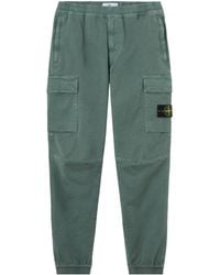 Stone Island - Regular-Tapered-Fit Jogger Trousers With Elastic Waist - Lyst