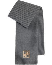 Patou - Logo Intarsia Knit Scarf - Lyst