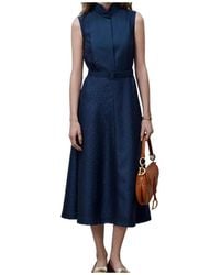 Dior - Mid-Length Belted Shirtdress - Lyst