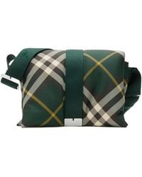 Burberry - Pillow Checked Padded Messenger Bag - Lyst