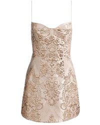 Alice + Olivia - Hallie Peekaboo Mini Dress - Lyst