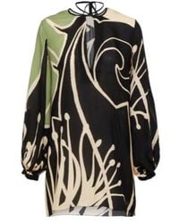 Johanna Ortiz - Printed Silk Georgette Blouse - Lyst