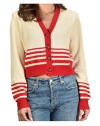 Golden Goose - Journey Striped Cardigan - Lyst