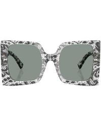 Dolce & Gabbana - Eyewear Square Frame Sunglasses - Lyst