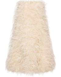 Moncler - X Jil Sander Textured Midi Skirt - Lyst