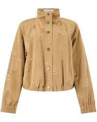 Veronica Beard - Cropped Floral Jacquard Jacket - Lyst