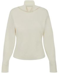P.A.R.O.S.H. - High-Neck Long-Sleeve Sweater - Lyst