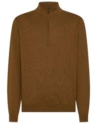 Sun 68 - Everyday Half Zip Knitted Sweater - Lyst