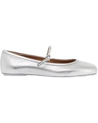 Gianvito Rossi - Carla Buckle-Strap Ballerina Shoes - Lyst
