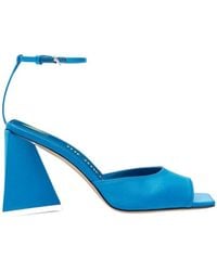 The Attico - The Piper Open-Toe Satin Sandals - Lyst