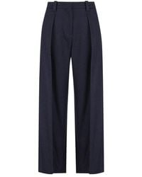 Brunello Cucinelli - Pleated Straight-Leg Trousers - Lyst