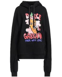 Dolce & Gabbana - Printed Sweatshirt With Double Cuffs - Lyst