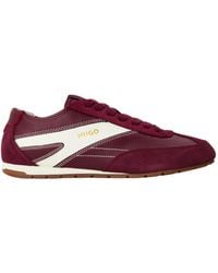 BOSS - Color-Blocked Retro Running Shoes - Lyst