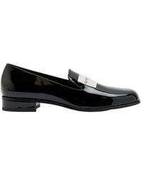 Givenchy - Tux Logo Patent Leather Loafers - Lyst