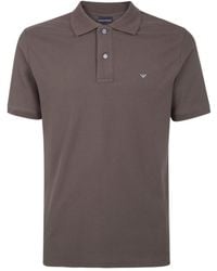 Emporio Armani - Logo Embroidered Short-Sleeved Polo Shirt - Lyst