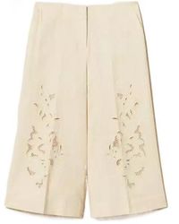 Twinset - Cropped Wide-Leg Pants - Lyst