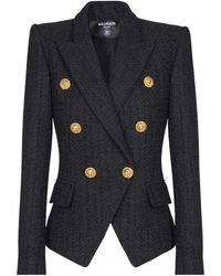 Balmain - Tweed Tailored Jacket - Lyst