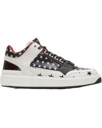 Balmain - B Court Star Printed Mid Top Sneakers - Lyst