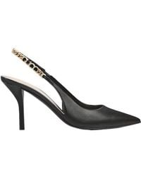 Gucci - Signoria Logo Plaque Slingback Pumps - Lyst