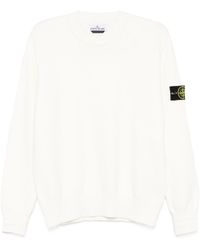 Stone Island - Logo Patch Crewneck Jumper - Lyst