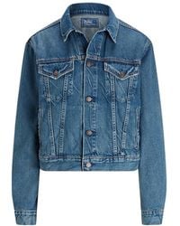 Polo Ralph Lauren - Logn Sleeved Buttoned Denim Jacket - Lyst