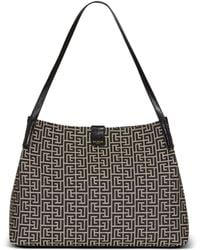 Balmain - Monogram Jacquard Medium Release Shopper Bag - Lyst