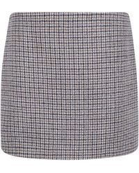 P.A.R.O.S.H. - Houndstooth Mini Skirt - Lyst