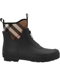 Burberry - Vintage-Check Rain Boots - Lyst