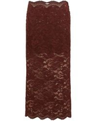 Rabanne - Rabanne Lace Midi Skirt - Lyst