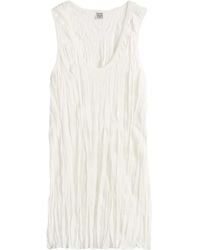 TOTEME - Totême Crinkled Knitted Tank Top - Lyst
