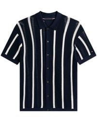Tommy Hilfiger - Vertical Stripe Short-Sleeve Patterned Shirt - Lyst