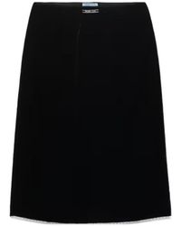 Prada - Velvet Underskirt - Lyst