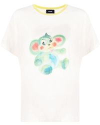 we11done - Bear Printed T-Shirt - Lyst