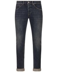 Dondup - Denim Trousers With Belt Loops - Lyst