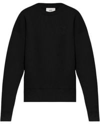 Ami Paris - Ami De Coeur Cotton Blend Sweatshirt - Lyst