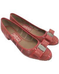 Ferragamo - Logo High Heels - Lyst