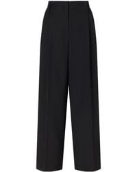 Magda Butrym - Crochet-Trim Belted Trousers - Lyst