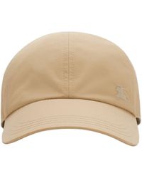 Burberry - Ekd Embroidered Gabardine Baseball Cap - Lyst