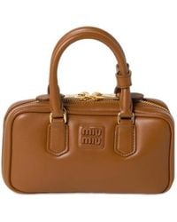Miu Miu - Arcadie Leather Mini-Bag - Lyst