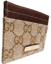 Gucci - Card Case With Plaque - Lyst