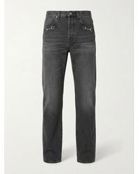 Gucci - Cotton Denim Pants With Horsebit Detail - Lyst