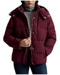 Polo Ralph Lauren - Hooded Cropped Down Coat - Lyst