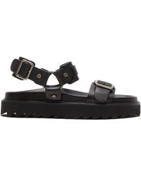 Acne Studios - Buckle-Fastening Leather Sandals - Lyst